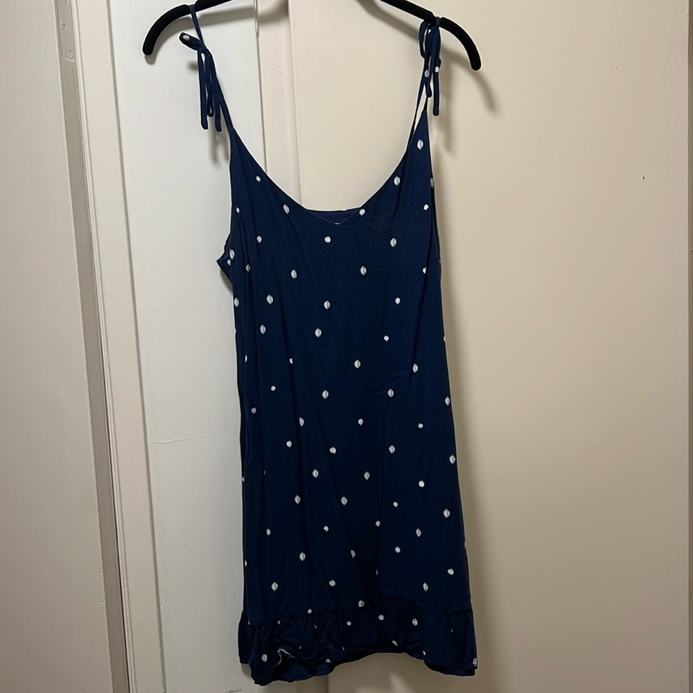 Nordstrom Rack Cupcakes and Cashmere Navy Polka Dot Mini Dress